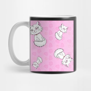 Valentine's Day Cat Print Mug